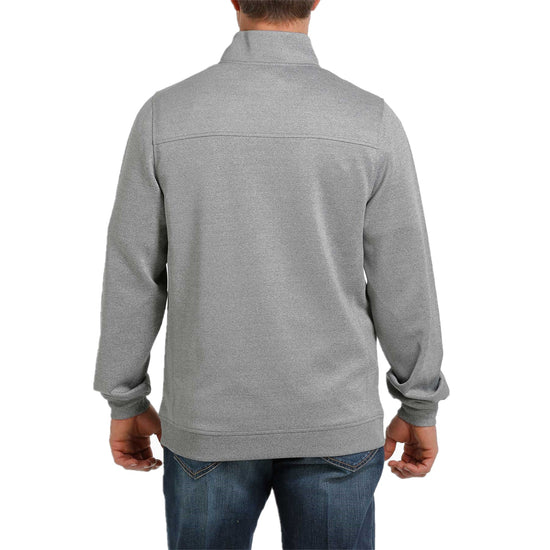 Cinch Men's Half Zip Heather Grey Pullover Sweatshirt MWJ1559001