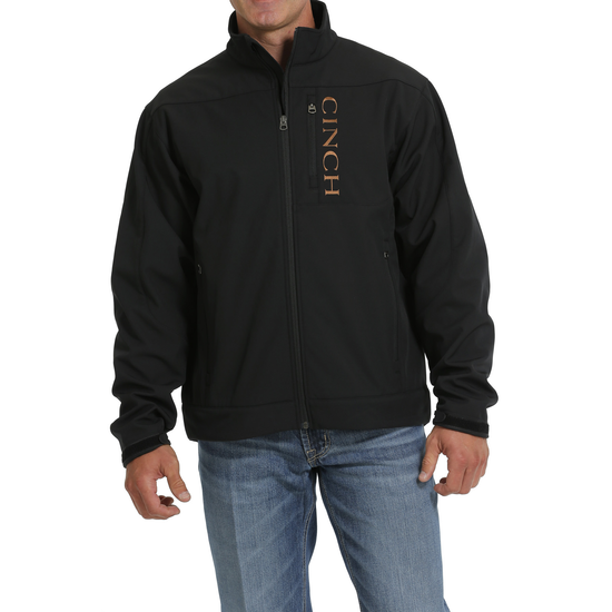 Cinch Men's Black Zip Up Bonded Jacket MWJ1567006