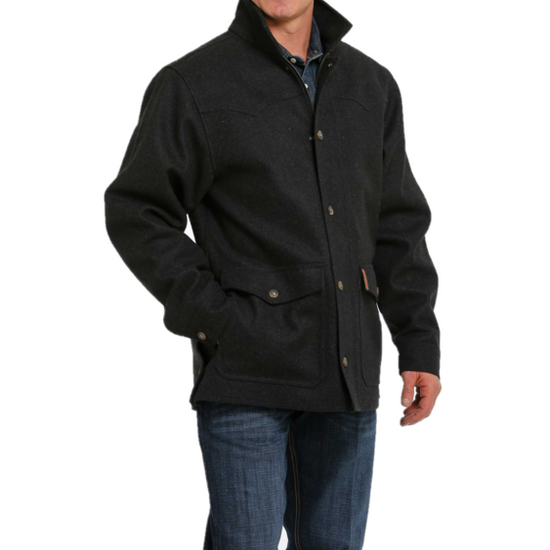 Cinch® Men's Charcoal Wooly Ranch Coat MWJ1571001 – Wild West Boot Store