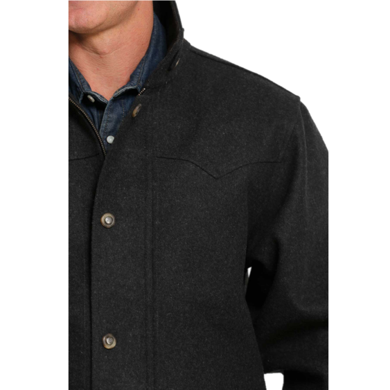 Cinch® Men's Charcoal Wooly Ranch Coat MWJ1571001