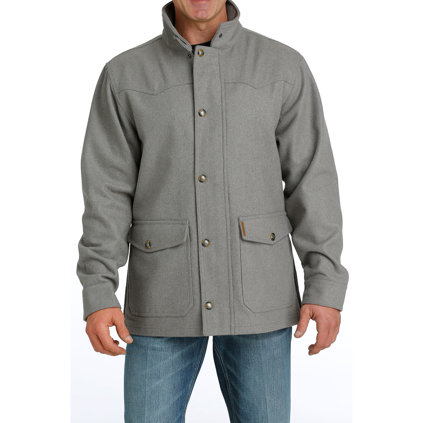 Cinch Men's Grey Wooly Ranch Coat MWJ1571002