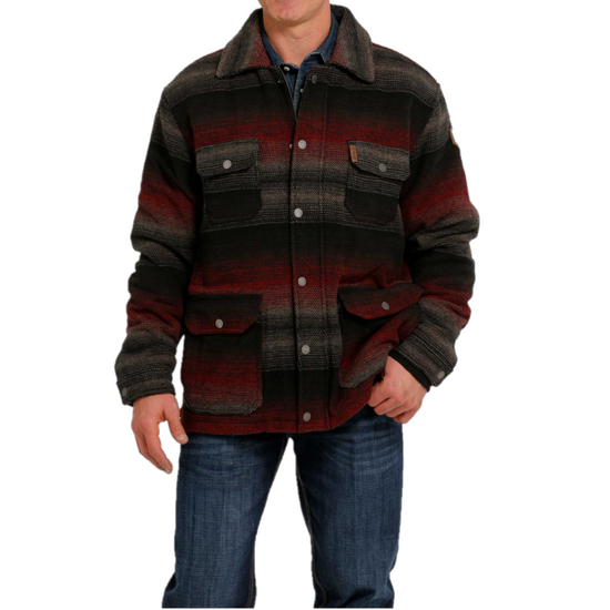 Cinch® Men's Black Striped Frontier Coat MWJ1572001
