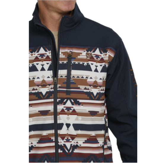 Cinch® Men's Aztec Printed Navy Bonded Jacket MWJ1583001