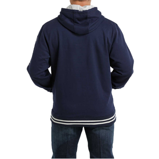 Cinch Men's Navy Logo Sleeve Pullover Hoodie MWK1206020