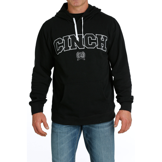 Cinch Men's Black Logo Graphic Pullover Hoodie MWK1206024