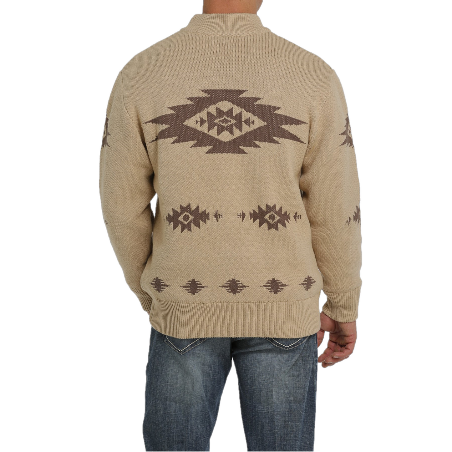 Cinch® Men's Khaki Brown 1/4 Zip Pullover MWK1560002
