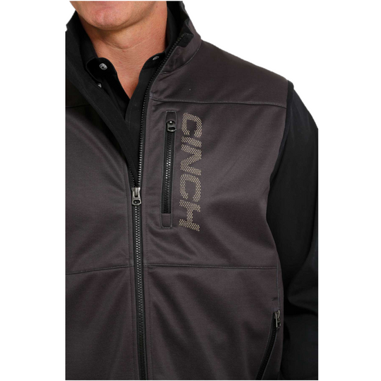 Cinch® Men's Black Logo Windproof Vest MWV1099009
