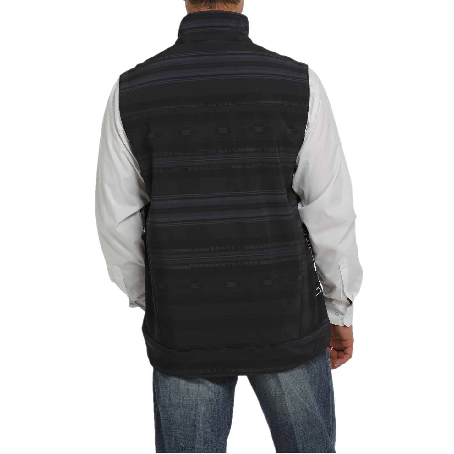 Cinch® Men's Black Aztec Printed Bonded Vest MWV1515014