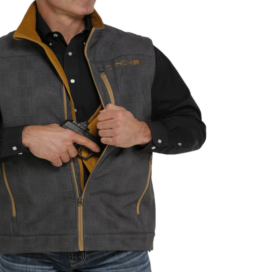 Cinch® Men's Concealed Carry Bonded Charcoal Vest MWV154106X