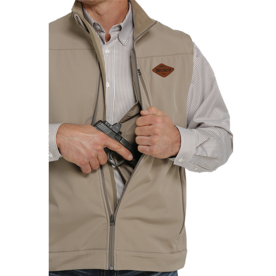 Cinch® Men's Concealed To Carry Khaki Bonded Vest MWV1541007