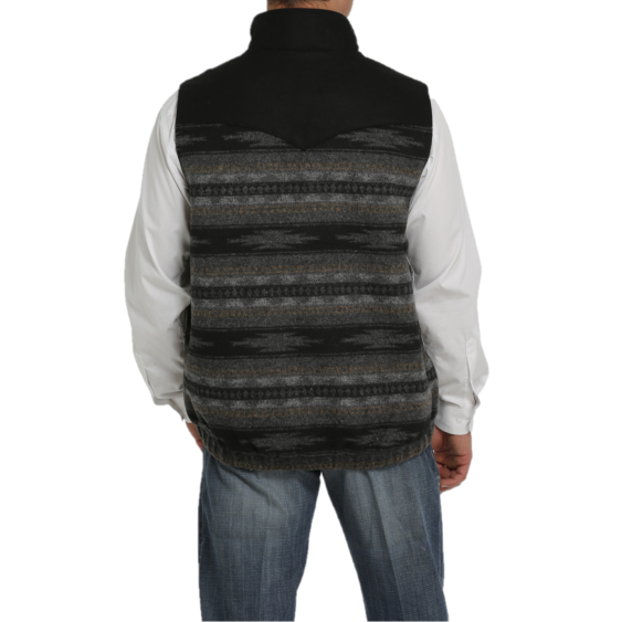 Cinch® Men's Black Striped Concealed Carry Bonded Vest MWV1543006