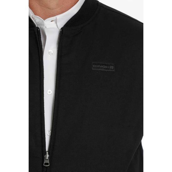 Cinch Men's Reversible Black Plaid Vest MWV1556001