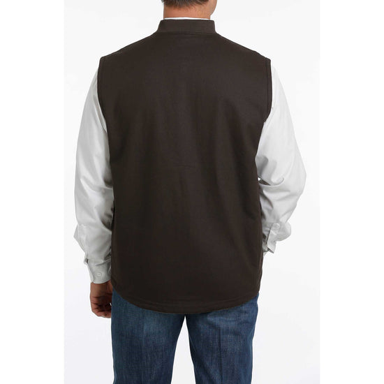 Cinch Men's Reversible Dark Brown & Light Brown Vest MWV1556002