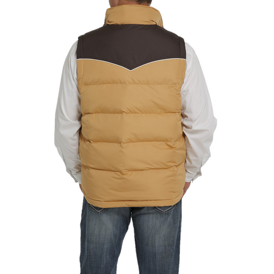 Cinch® Men's Gold and Brown  Vest MWV1578001