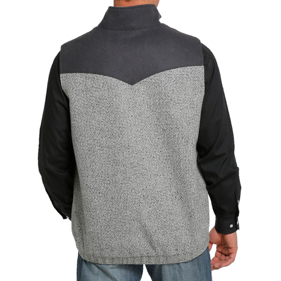 Cinch® Men's Grey Blanket Lined Poly-Wool Vest MWV1579001