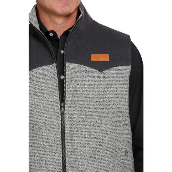 Cinch® Men's Grey Blanket Lined Poly-Wool Vest MWV1579001