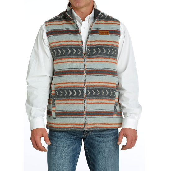 Cinch Men's Multicolor Stiped Wooly Vest MWV1903001