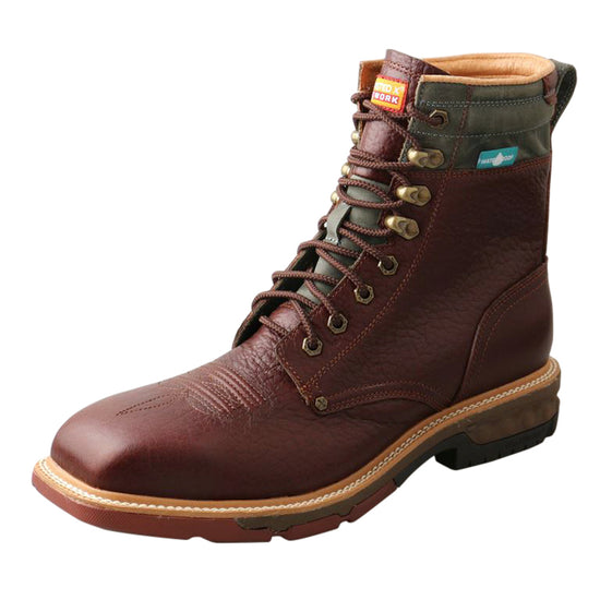 Twisted X® Men's 8" CellStretch® Lacer Brown Distressed Work Boots MXALW02