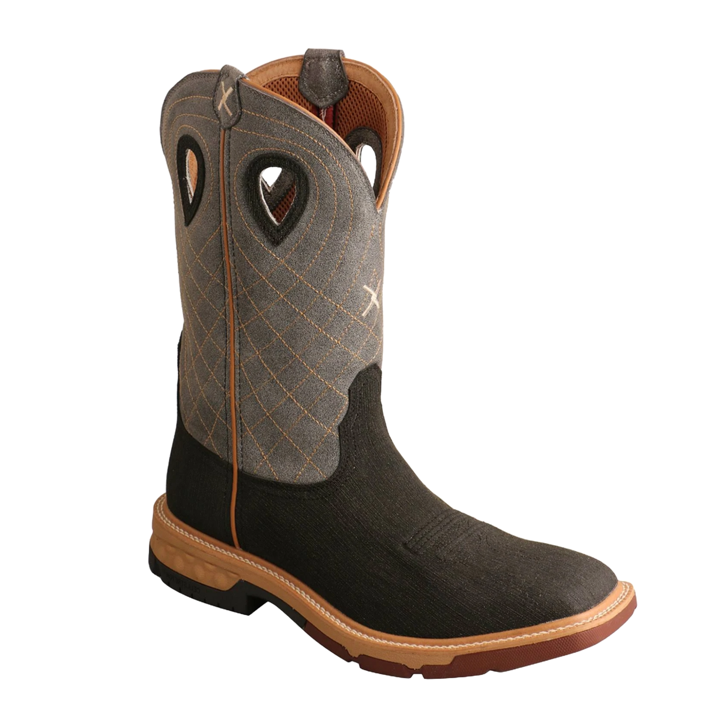 Twisted X Men's 12" Charcoal & Grey Western Work Boots MXBA002