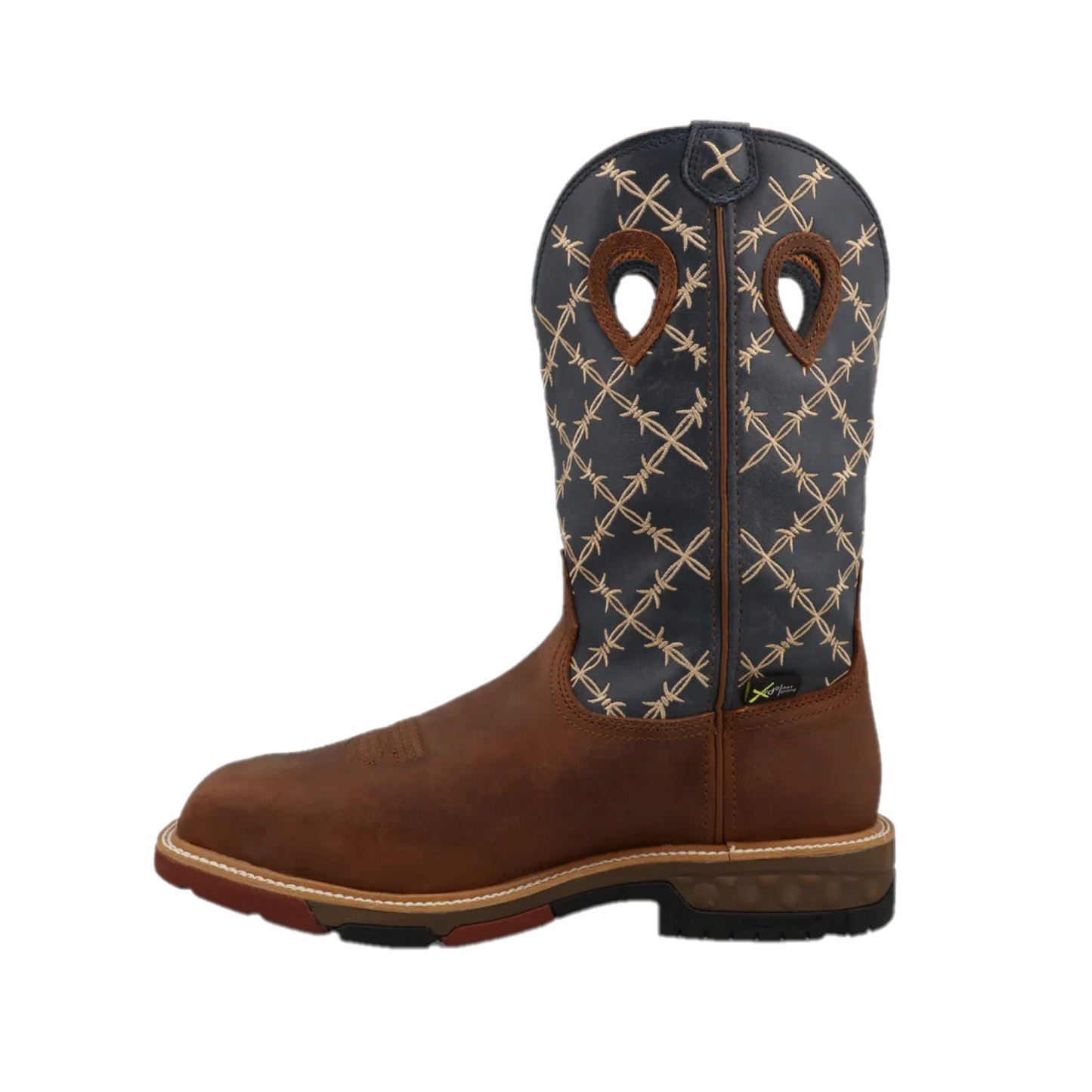 Twisted X Men's Waterproof Hazel & Navy Western Work Boots MXBNWM1