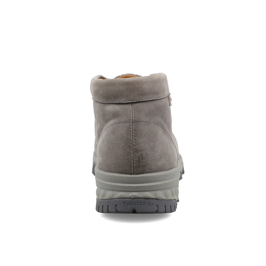 Twisted X® Men's Grey Work Chukka Driving Moc Lace Up Shoes MXCN001