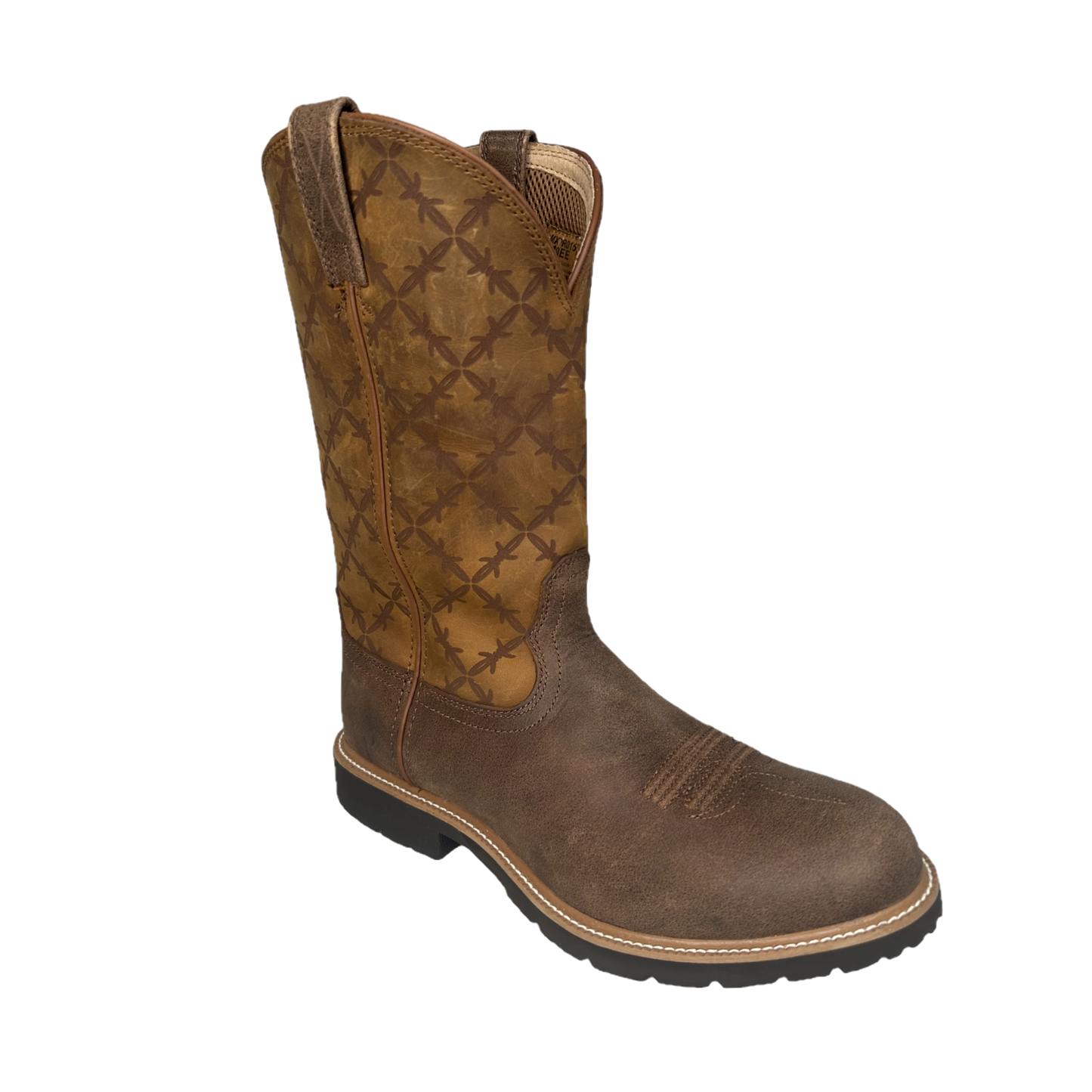 Twisted X Men's Brown & Squash Barbwire Embroidery Western Boots MXTR015