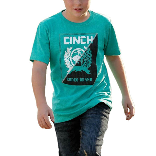 Cinch Children's Short Sleeves Jersey Turquoise T-Shirt MTT7670108