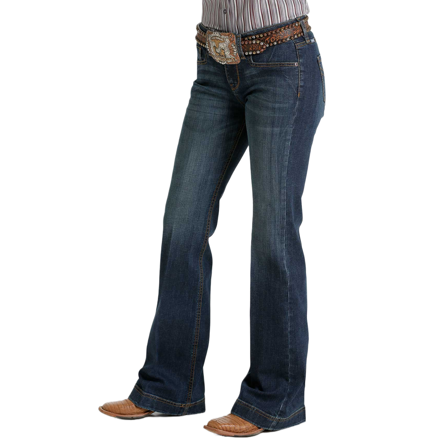 Cinch Ladies Lynden Dark Wash Trouser Jeans MJ81454086