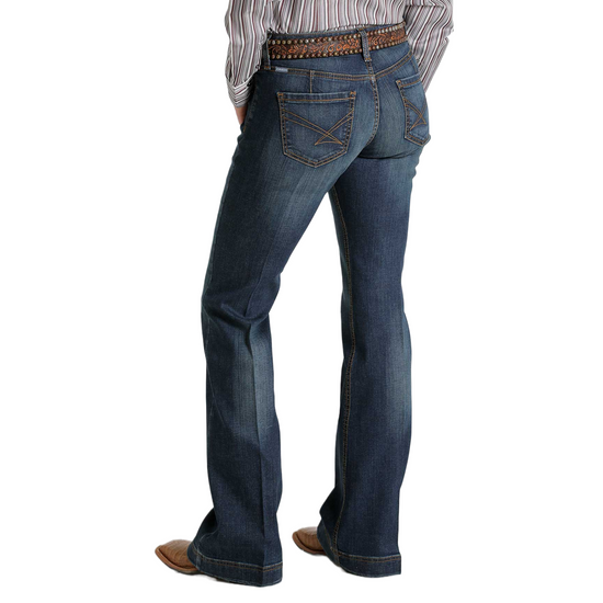 Cinch Ladies Lynden Dark Wash Trouser Jeans MJ81454086