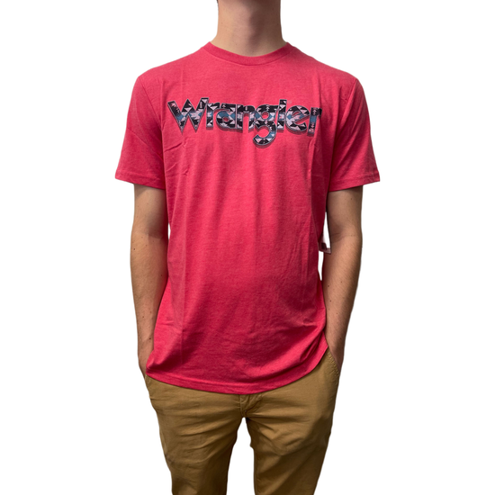 Wrangler® Men's Red Heather Logo Graphic T-Shirt 112319267