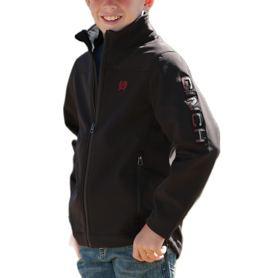 Cinch® Youth Boy's Brown Textured Bonded Jacket MWJ5070003