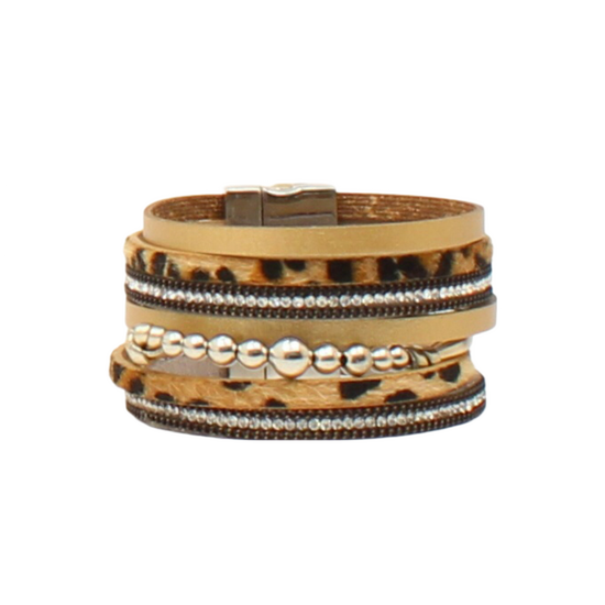Blazin Roxx® Leopard Multi Wrapped Brown Bracelet 3051230