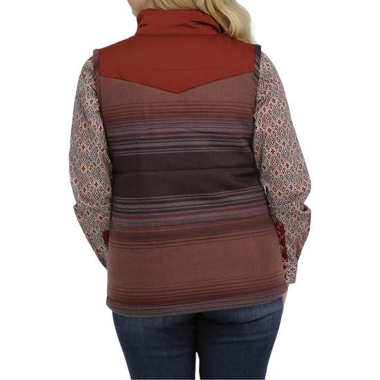 Cinch Ladies Multicolored Striped  Vest MAV9884003