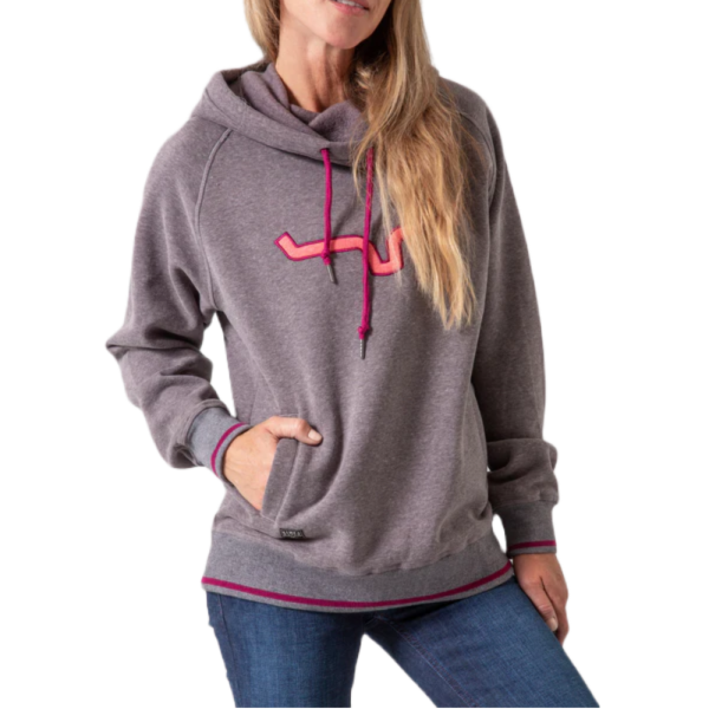 Kimes Ranch Ladies Two Scoops Charcoal Hoodie 2SCOOPS-CH