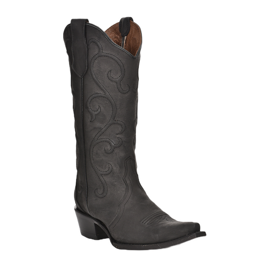 Load image into Gallery viewer, Circle G by Corral Ladies Embroidered Black Tall Western Boots L6012

