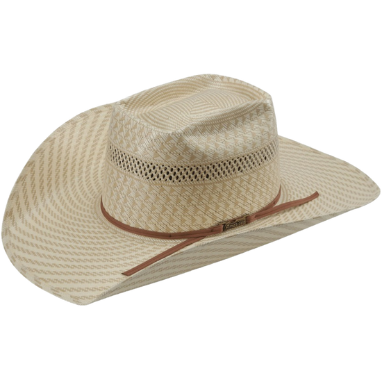 American Hat Company® Vented Straw Cream Western Hat 6100-2CCHOC