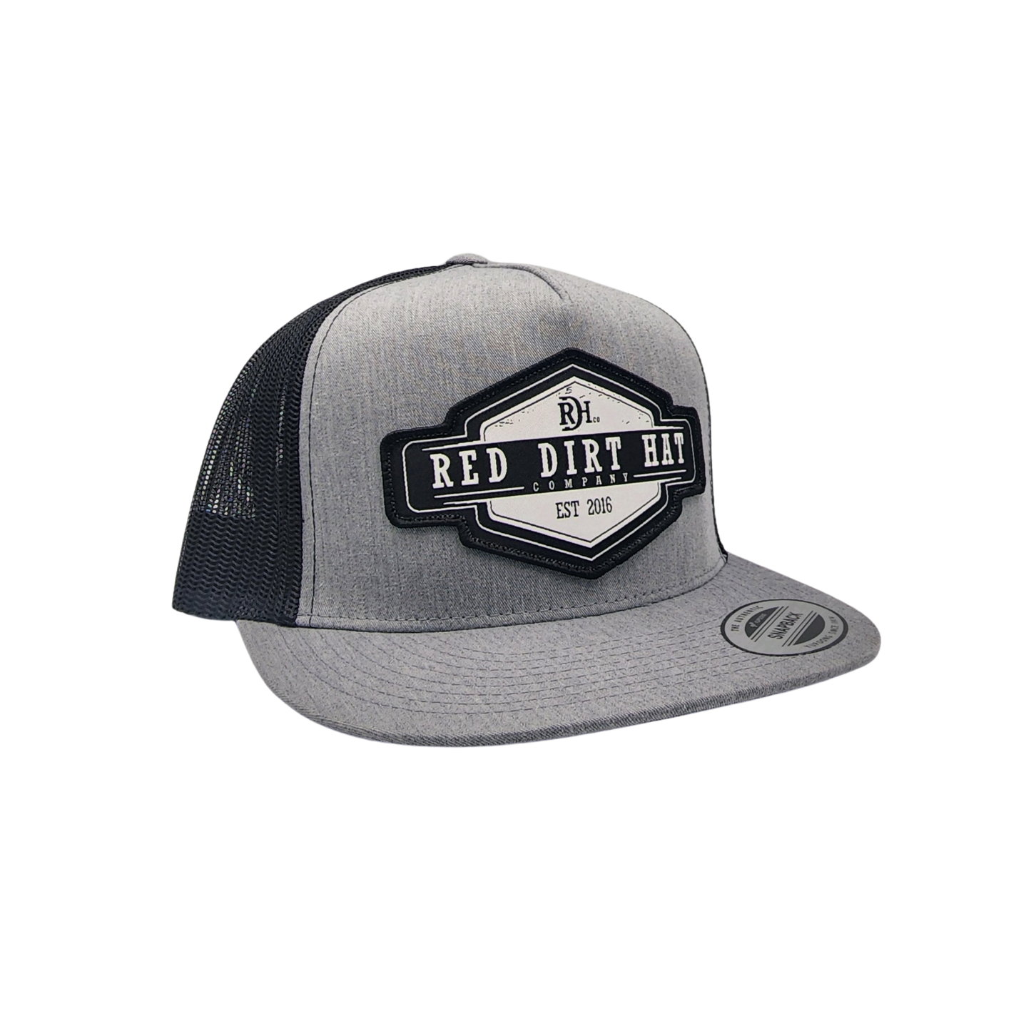 Red Dirt Hat Co® Men's Roughstock Grey & Black Trucker Cap RDHC277