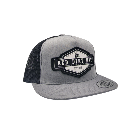 Red Dirt Hat Co® Men's Roughstock Grey & Black Trucker Cap RDHC277