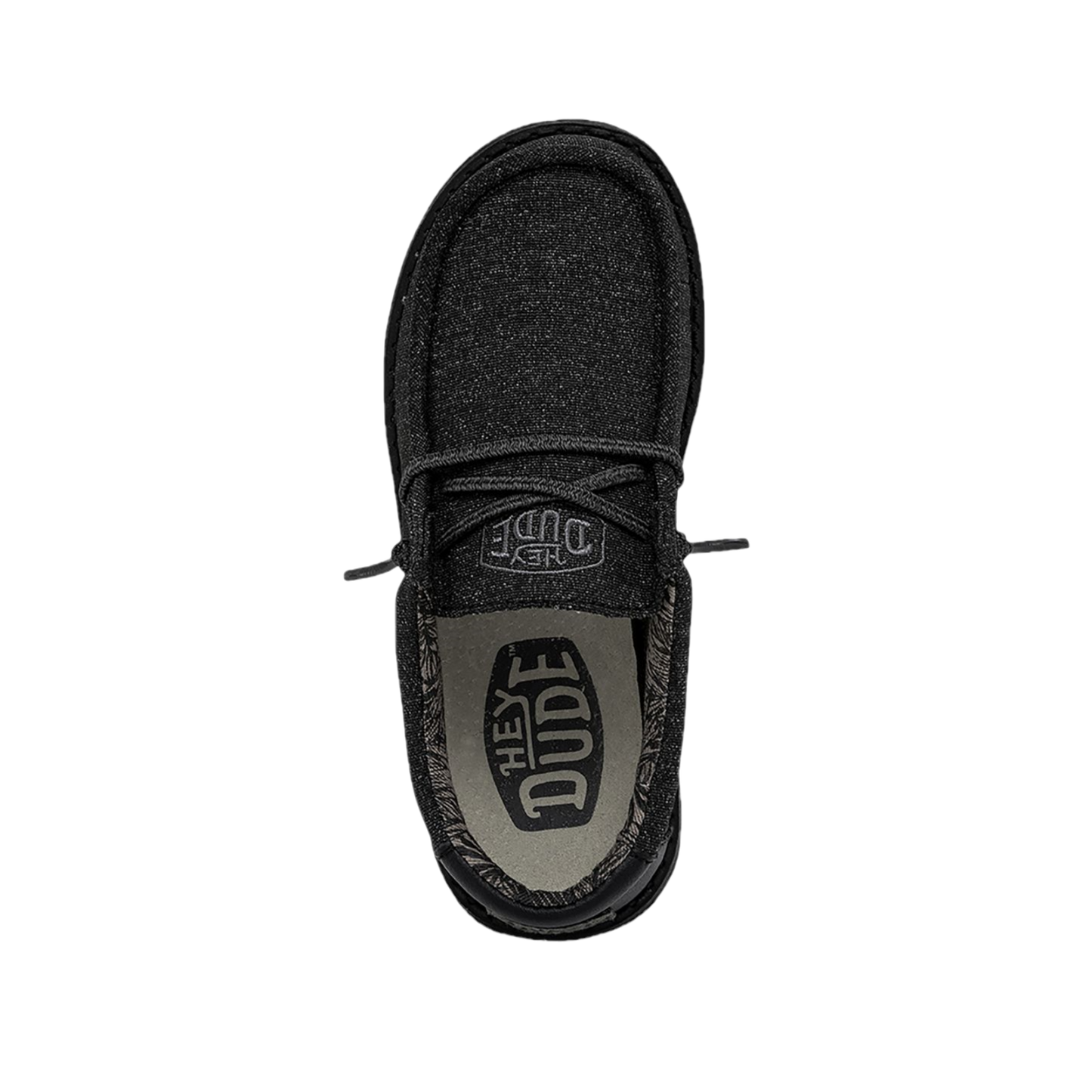 Hey Dude® Youth Wally Basic Black Casual Shoes 40041001