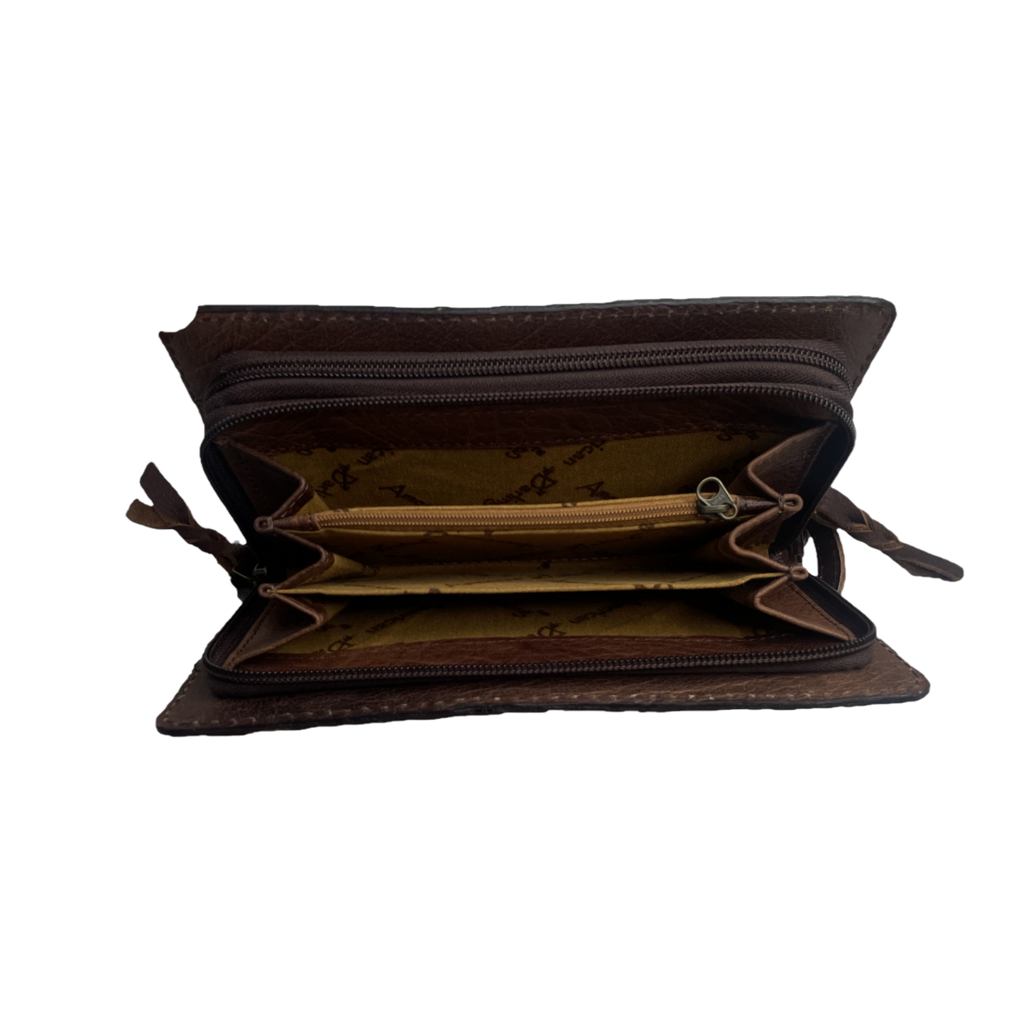 American Darling® Organiser Full Croc Brown Leather Bag ADBG485AU
