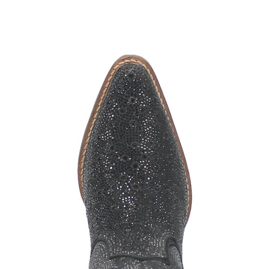 Dingo® Ladies Silver Dollar Black Rhinestone Boots DI570-BK