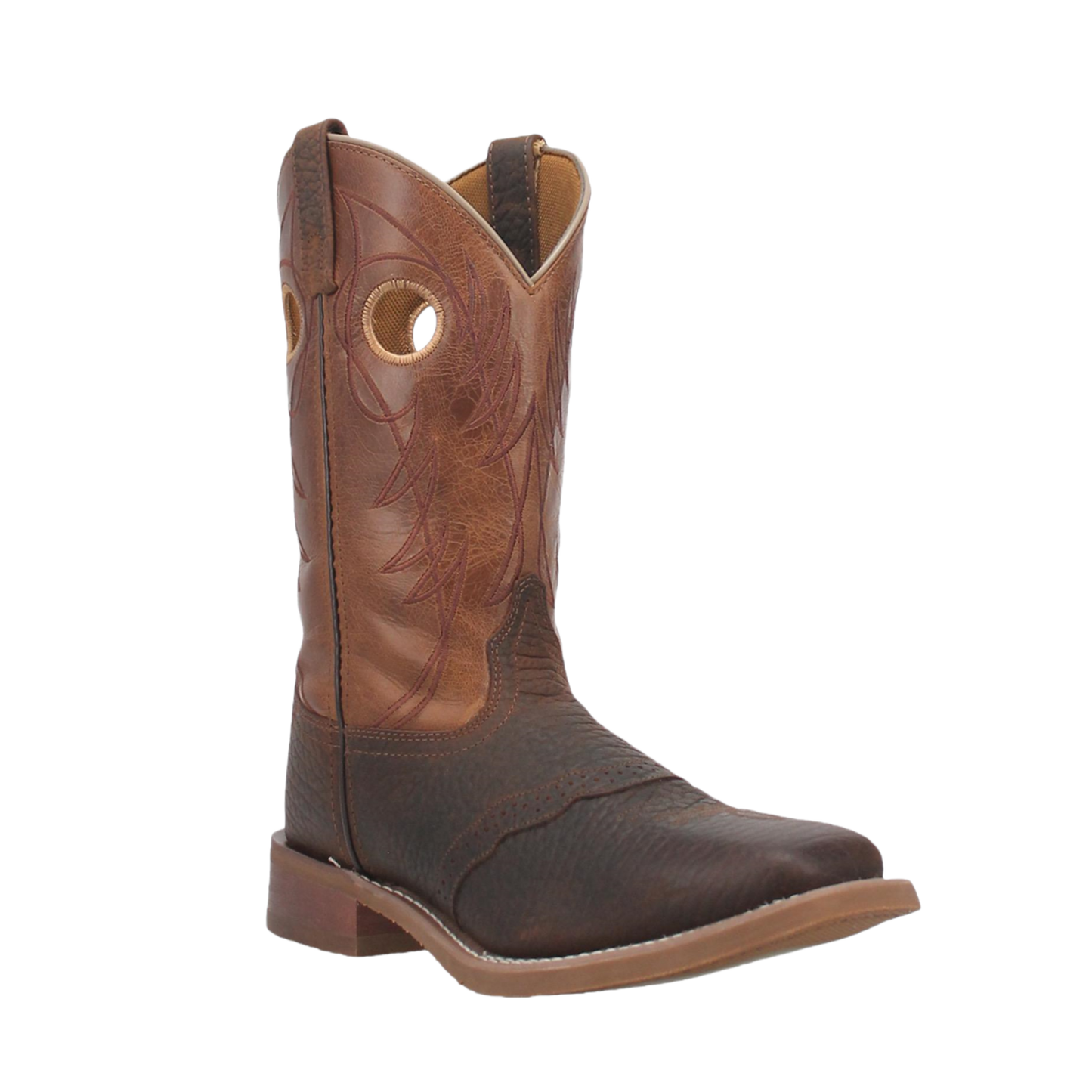 Laredo® Men's Ripley Square Toe Dark Brown & Tan Boots 7981-BN56
