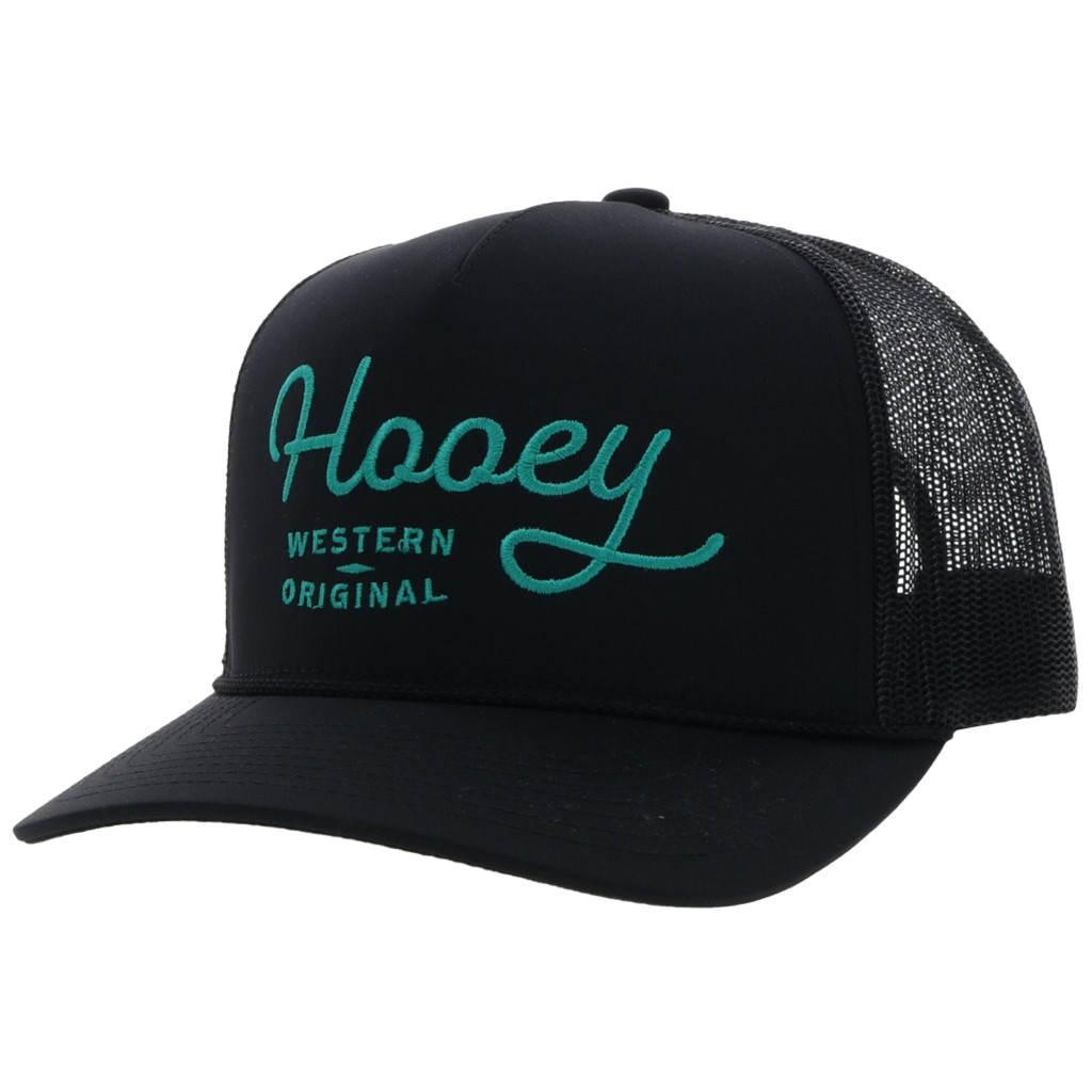 Hooey® Men's OG 5-Panel Black Trucker Cap 2260T-BK