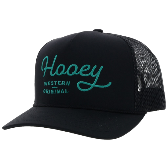 Hooey® Men's OG 5-Panel Black Trucker Cap 2260T-BK