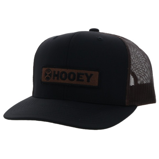 Hooey® Men's Lock Up 6 Panel Black Trucker Cap 2313T-BKBR