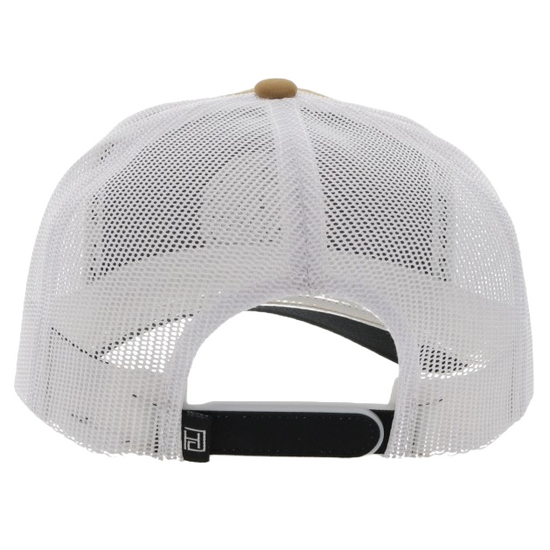 Hooey Men's Cowboy Golf Tan & White Trucker Cap 2230T-TNWH
