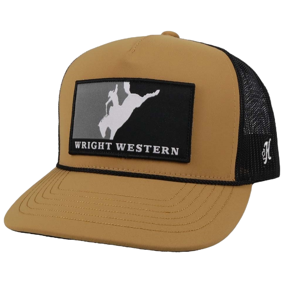 Hooey Men's Wright Brothers Tan & Black Trucker Cap WB004