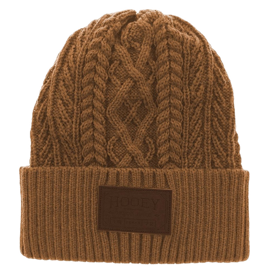 Load image into Gallery viewer, Hooey Ladies Knitted Tan Beanie 2052TN
