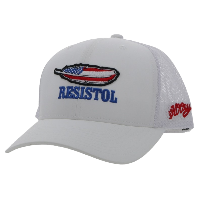 Hooey® Men's Resistol Logo White Trucker Cap 2351T-WH