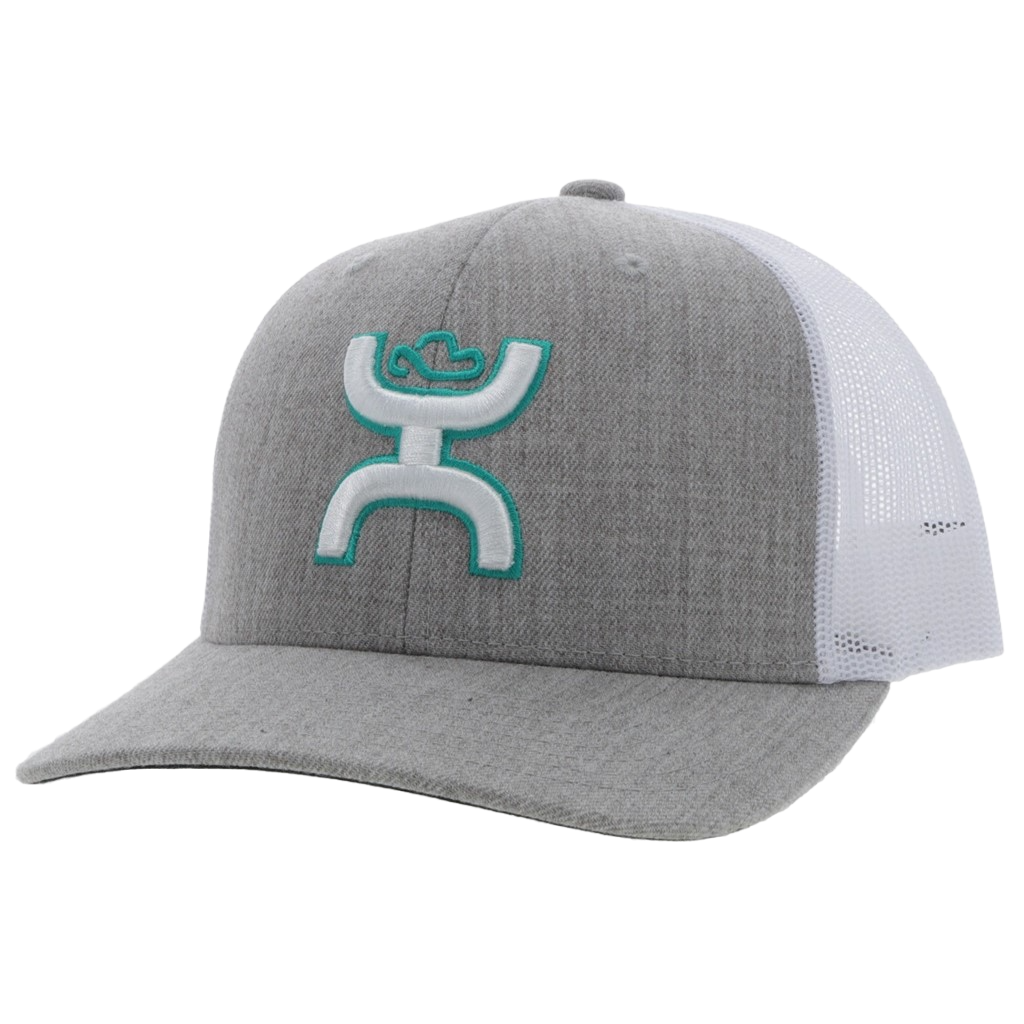 Hooey® Men's Sterling 6 Panel Grey & White Trucker Cap 2217T-GYWH